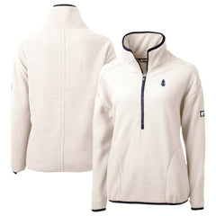 Chicago Cubs Cutter & Buck Women's Cooperstown Collection Cascade Eco Sherpa Fleece Half-Zip Pullover Jacket - MLB Jackets