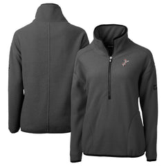 Cincinnati Reds Cutter & Buck Women's Cooperstown Collection Cascade Eco Sherpa Fleece Half-Zip Pullover Jacket - MLB Jackets