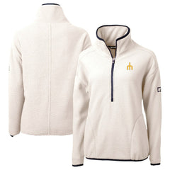 Seattle Mariners Cutter & Buck Women's Cascade Eco Sherpa Fleece Half-Zip Pullover Jacket - MLB Jackets