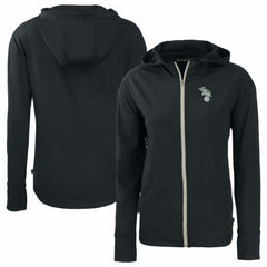 Athletics Cutter & Buck Women's Daybreak Eco Recycled Full-Zip Hoodie Jacket - MLB Jackets