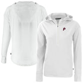 Philadelphia Phillies Cutter & Buck Women's Daybreak Eco Recycled Half-Zip Hoodie - MLB Hoodies