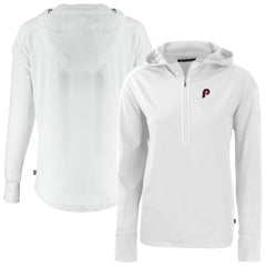 Philadelphia Phillies Cutter & Buck Women's Daybreak Eco Recycled Half-Zip Hoodie - MLB Hoodies