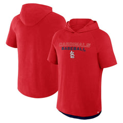 St. Louis Cardinals Fanatics Clubhouse Optimal Play Raglan Hoodie T-Shirt - MLB Hoodies