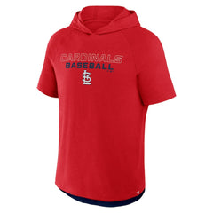 St. Louis Cardinals Fanatics Clubhouse Optimal Play Raglan Hoodie T-Shirt - MLB Hoodies
