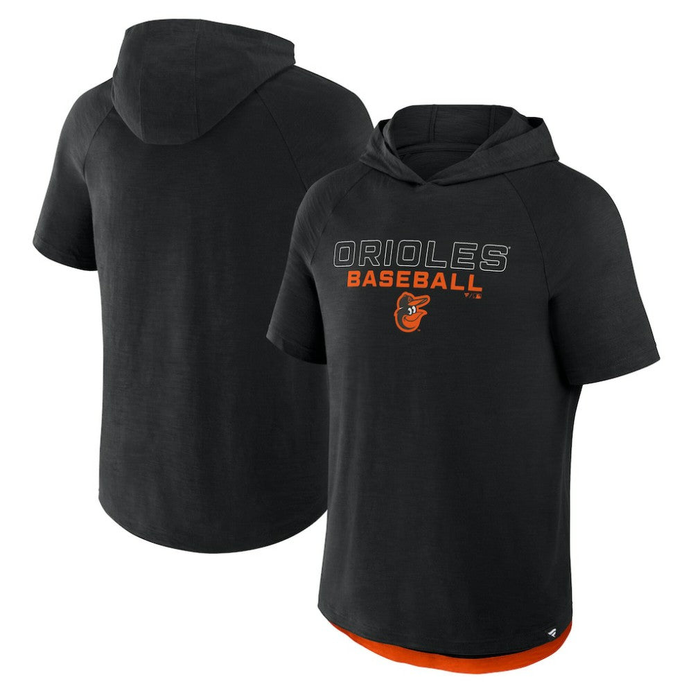 Baltimore Orioles Fanatics Clubhouse Optimal Play Raglan Hoodie T-Shirt - MLB Hoodies
