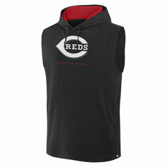 Cincinnati Reds Fanatics Fire Speed Sleeveless Pullover Hoodie - MLB Hoodies