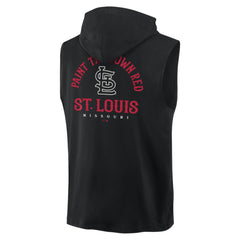 St. Louis Cardinals Fanatics Fire Speed Sleeveless Pullover Hoodie - MLB Hoodies