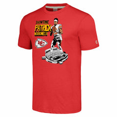 Kansas City Chiefs Patrick Mahomes Homage Unisex Caricature Player Tri-Blend T-Shirt | NFL Hot