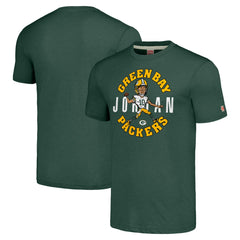 Green Bay Packers Jordan Love Homage Unisex Caricature Player Tri-Blend T-Shirt | NFL Hot