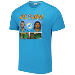 Miami Dolphins Tua Tagovailoa & Tyreek Hill Homage Unisex NFL Jam Tri-Blend T-Shirt | NFL US