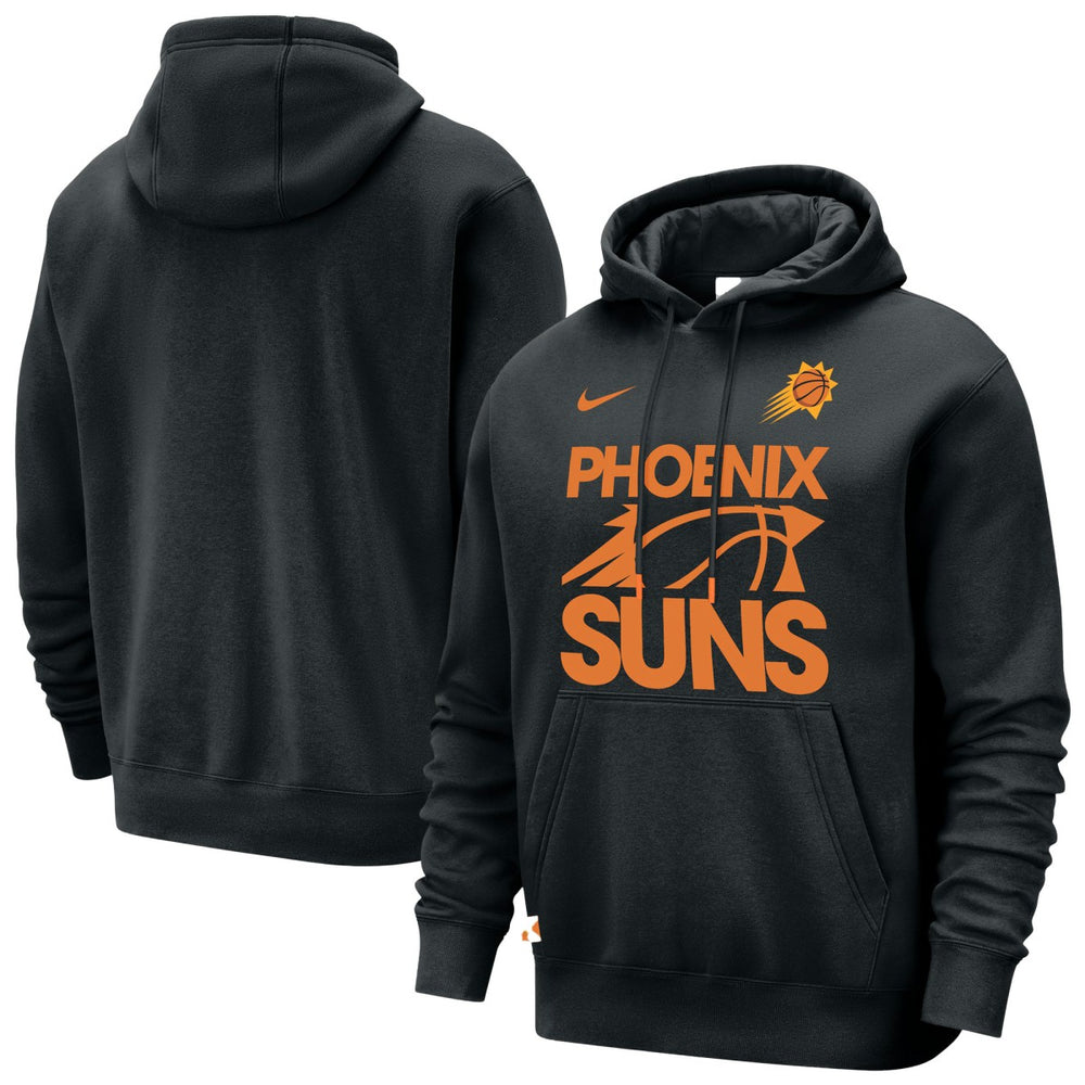 Black Phoenix Suns Courtside Club Pullover Hoodie | NBA