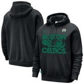 Black Boston Celtics Courtside Club Pullover Hoodie | NBA