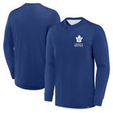 Toronto Maple Leafs Fanatics Adrenaline Push Long Sleeve Henley Shirt - NHL