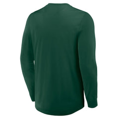 Minnesota Wild Fanatics Adrenaline Push Long Sleeve Henley Shirt - NHL