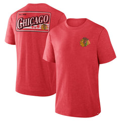 Chicago Blackhawks Fanatics Fan Lanes Tri-Blend T-Shirt - NHL T-shirts