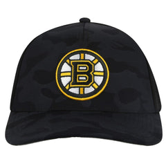 Boston Bruins American Needle Valin Camo Super Tech Vented Adjustable Hat - NHL Hats