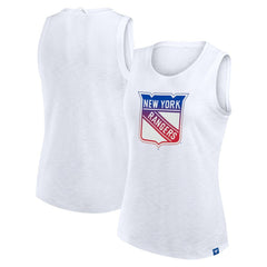 New York Rangers Fanatics Women's Slub Tank Top - NHL Tank Top