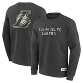 Gray Los Angeles Lakers Elements Future Ground Lettering Pullover Sweatshirt | NBA