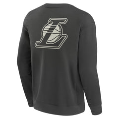 Gray Los Angeles Lakers Elements Future Ground Lettering Pullover Sweatshirt | NBA
