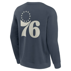 Blue Philadelphia 76ers Elements Future Ground Lettering Pullover Sweatshirt | NBA