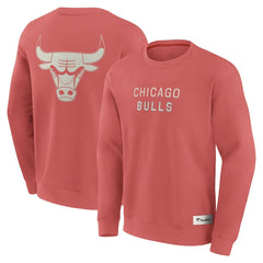 Red Chicago Bulls Elements Future Ground Lettering Pullover Sweatshirt | NBA