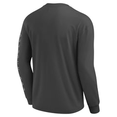 Gray Los Angeles Lakers Elements Future Ground Tonal Info Long Sleeve T-Shirt | NBA