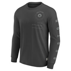 Gray Boston Celtics Elements Future Ground Tonal Info Long Sleeve T-Shirt | NBA