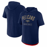Navy New Orleans Pelicans Pass Legend Raglan Hoodie T-Shirt | NBA