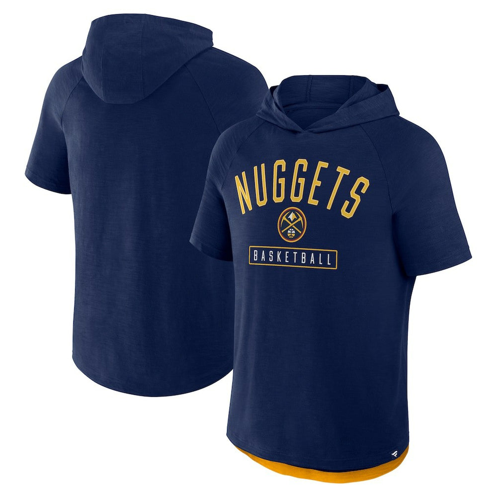 Navy Denver Nuggets Pass Legend Raglan Hoodie T-Shirt sale | NBA