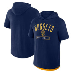 Navy Denver Nuggets Pass Legend Raglan Hoodie T-Shirt sale | NBA