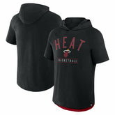Black Miami Heat Pass Legend Raglan Hoodie T-Shirt | NBA