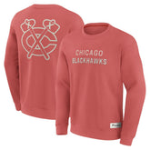 Chicago Blackhawks Fanatics Elements Future Ground Lettering Pullover Sweatshirt - NHL Sweatshirts