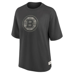 Boston Bruins Fanatics Women's Oversized Elements Raw Edge Future Ground T-Shirt - NHL T-shirts