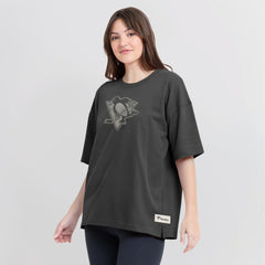 Pittsburgh Penguins Fanatics Women's Oversized Elements Raw Edge Future Ground T-Shirt - NHL T-shirts