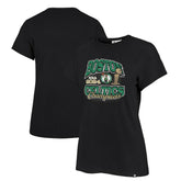 Black Boston Celtics '47 Women's 2024 NBA Finals Champions Plus Size Trophy Franklin T-Shirt | NBA