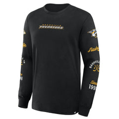 Nashville Predators Fanatics Boxed In Legacy Long Sleeve T-Shirt - NHL T-shirts