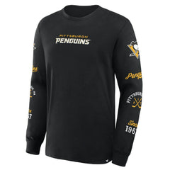 Pittsburgh Penguins Fanatics Boxed In Legacy Long Sleeve T-Shirt - NHL T-shirts