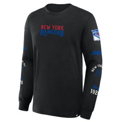New York Rangers Fanatics Boxed In Legacy Long Sleeve T-Shirt - NHL T-shirts
