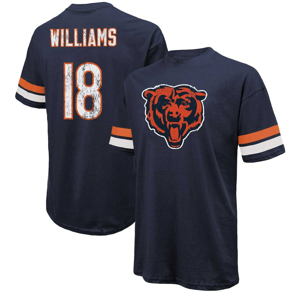 Chicago Bears Caleb Williams Majestic Threads Name & Number Oversize Fit T-Shirt | NFL US