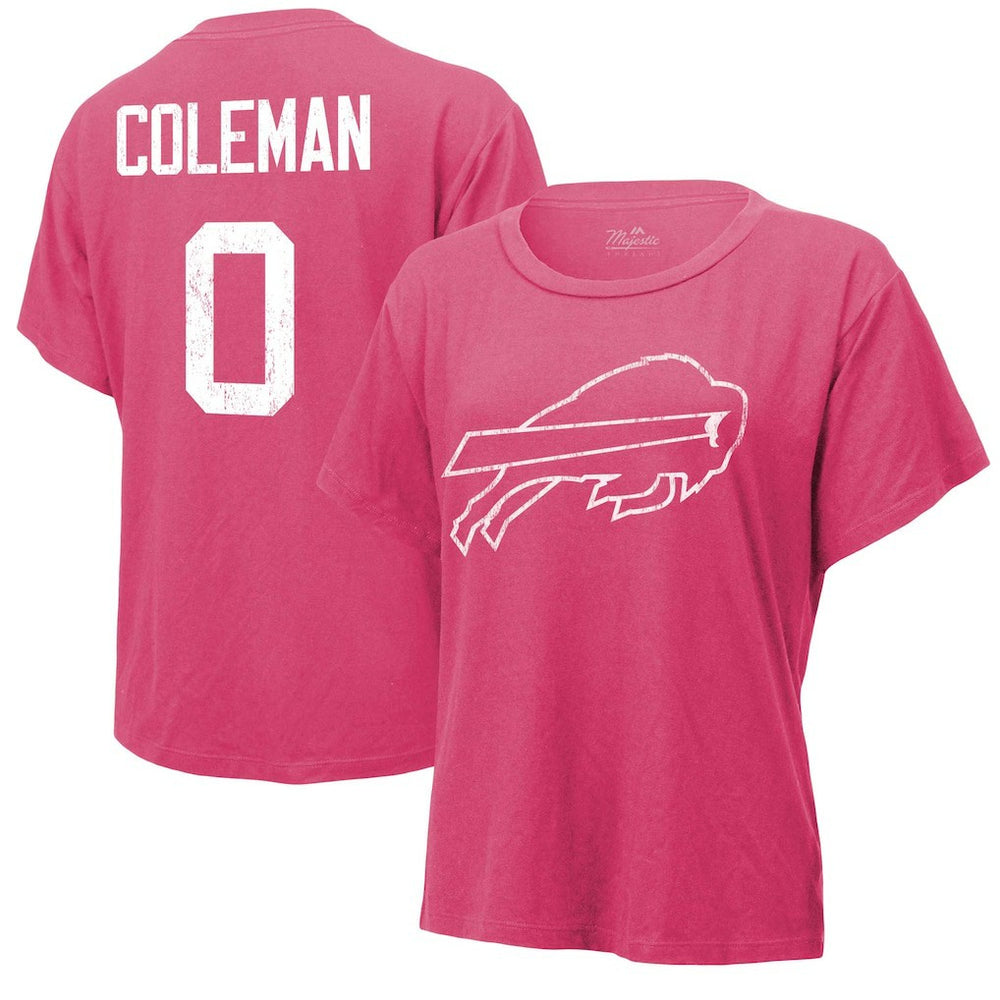 Buffalo Bills Keon Coleman Majestic Threads Women's Name & Number T-Shirt | NFL Discount