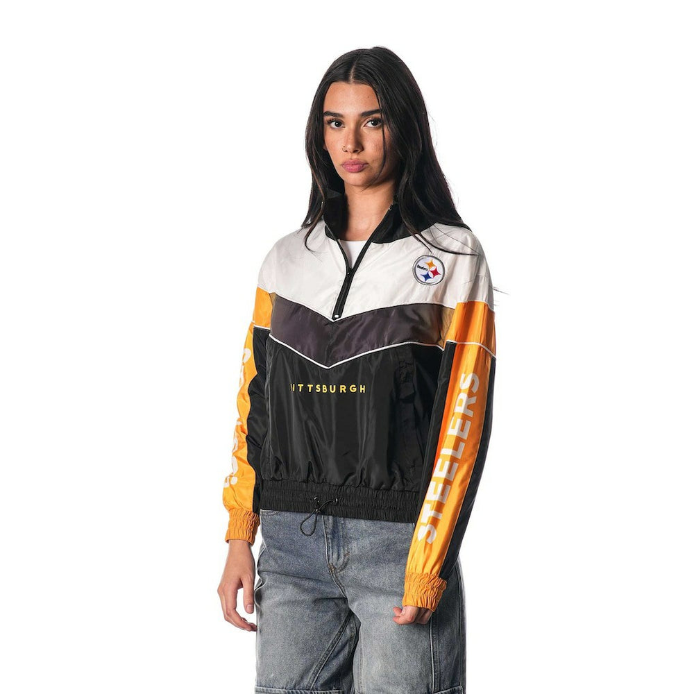 Pittsburgh Steelers The Wild Collective Women's 1/4 Zip Track Jacket | NFL Hot