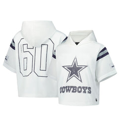 Dallas Cowboys The Wild Collective Women's Mesh Short Sleeve Hoodie T-Shirt | NFL Online