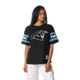 Carolina Panthers The Wild Collective Women's Drop Shoulder T-Shirt | NFL Discount