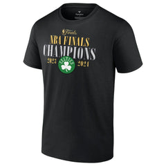 Black Boston Celtics 2024 NBA Finals Champions Big & Tall Fade Away Jumper Roster Signature T-Shirt | NBA