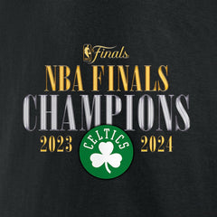 Black Boston Celtics 2024 NBA Finals Champions Big & Tall Fade Away Jumper Roster Signature T-Shirt | NBA