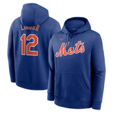 Francisco Lindor New York Mets Nike Player Name & Number Club Pullover Hoodie - MLB Hoodies