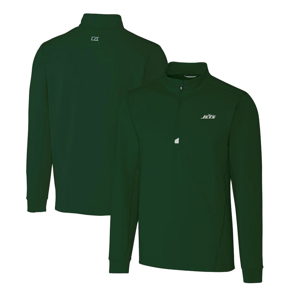 New York Jets Cutter & Buck Primary Logo Traverse Stretch Quarter-Zip Top | NFL Outlet