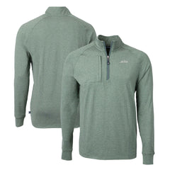 New York Jets Cutter & Buck Primary Logo Adapt Eco Knit Quarter-Zip Top | NFL On sale