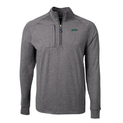 New York Jets Cutter & Buck Primary Logo Adapt Eco Knit Quarter-Zip Top | NFL Outlet