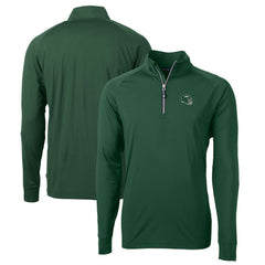 New York Jets Cutter & Buck Helmet Adapt Eco Knit Stretch Recycled Quarter-Zip Top | NFL Hot